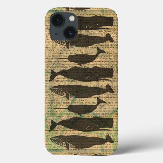 Antiek Zee op walvis Case-Mate iPhone Case (Achterkant)