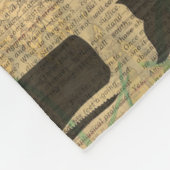 Antiek Zee op walvis Fleece Deken (Hoek)