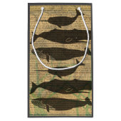 Antiek Zee op walvis Klein Cadeauzakje (Achterkant)