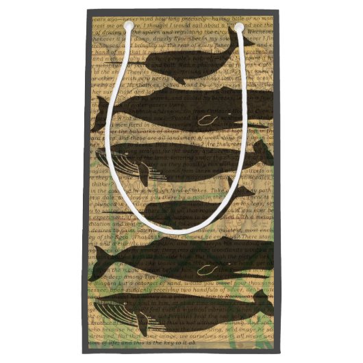 Antiek Zee op walvis Klein Cadeauzakje (Voorkant)