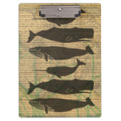 Antiek Zee op walvis Klembord (Voorkant)