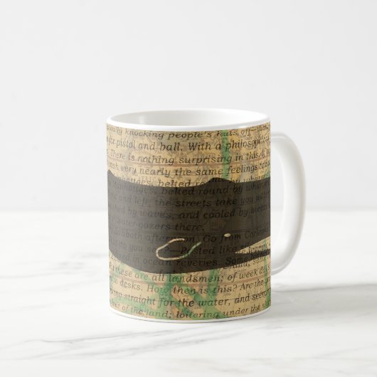 Antiek Zee op walvis Koffiemok (Voorkant rechts)