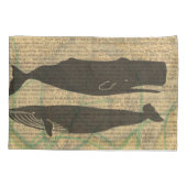 Antiek Zee op walvis Kussensloop