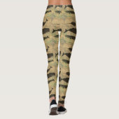 Antiek Zee op walvis Leggings (Achterkant)
