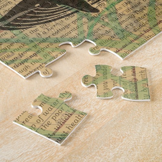 Antiek Zee op walvis Legpuzzel (Zijkant)