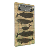 Antiek Zee op walvis Mini Klembord (Schuin)