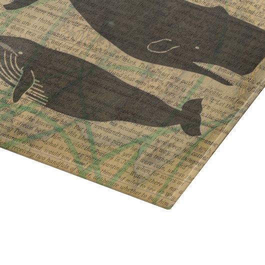 Antiek Zee op walvis Snijplank (Hoek)