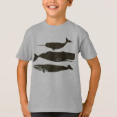 Antiek Zee op walvis T-shirt (Voorkant)
