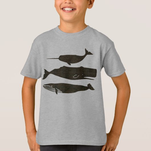 Antiek Zee op walvis T-shirt (Voorkant)