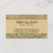 Antiek Zee op walvis Visitekaartje (Achterkant)