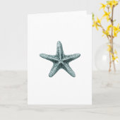 Antiek Zee Zeester Illustratie begroeting Kaart (Gele Bloem)