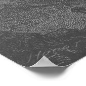 Antiek zeepaardjes in aquarium poster (Hoek)