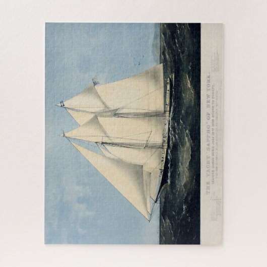 Antiek zeilboot zeebaars Legpuzzel (Verticaal)