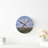 Antiek zeilschip ronde klok (Huis)