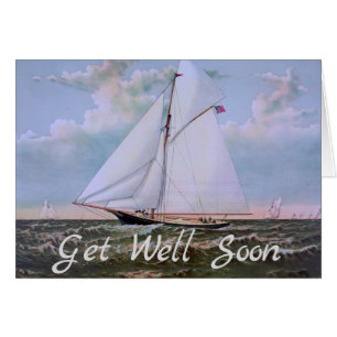 Antiek zeilschip sloep jacht zeilboot oceaan