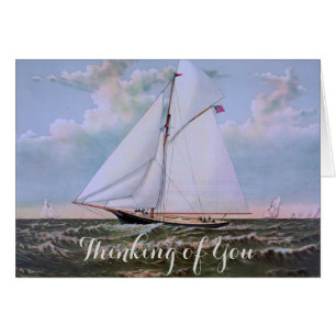 Antiek zeilschip sloep jacht zeilboot oceaan