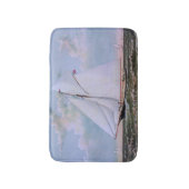 Antiek zeilschip sloep jacht zeilboot oceaan badmat (Voorkant Verticaal)