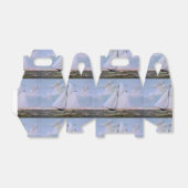 Antiek zeilschip sloep jacht zeilboot oceaan bedankdoosjes (Uitgevouwen)