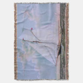 Antiek zeilschip sloep jacht zeilboot oceaan deken (Voorkant Verticaal)