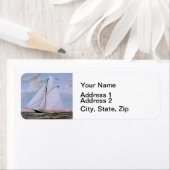 Antiek zeilschip sloep jacht zeilboot oceaan etiket (Insitu)