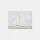Antiek zeilschip sloep jacht zeilboot oceaan post-it® notes (Voorkant)