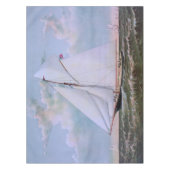 Antiek zeilschip sloep jacht zeilboot oceaan tafelkleed (Voorkant)