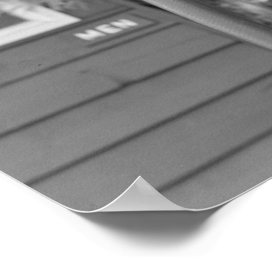 Antiek zichtbare gaspomp poster (Hoek)