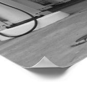 Antiek zichtbare gaspompen poster (Hoek)