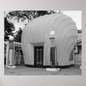 Antiek zichtbare gaspompen poster (Voorkant)