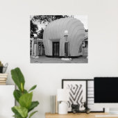 Antiek zichtbare gaspompen poster (Thuiskantoor)