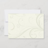 Antiek Zilver Goud Keltische Knoop Trouwantwoord K RSVP Kaartje (Achterkant)