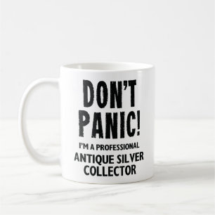 Antiek zilveren collector koffiemok