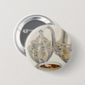 Antiek zilveren koffieservice ronde button 5,7 cm (Voorkant /achterkant)
