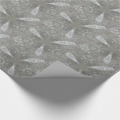 Antiek Zilvergrijs Decoratief Kaleidoscopisch Cadeaupapier (Hoek)