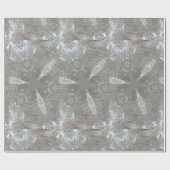 Antiek Zilvergrijs Decoratief Kaleidoscopisch Cadeaupapier (Vlak)