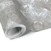 Antiek Zilvergrijs Decoratief Kaleidoscopisch Cadeaupapier (Rol Hoek)