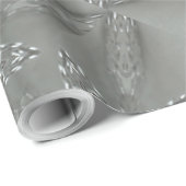 Antiek Zilvergrijs Decoratief Kaleidoscopisch Star Cadeaupapier (Rol Hoek)