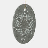 Antiek Zilvergrijs Decoratief Kaleidoscopisch Star Keramisch Ornament (Rechts)