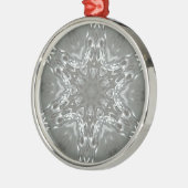 Antiek Zilvergrijs Decoratief Kaleidoscopisch Star Metalen Ornament (Links)