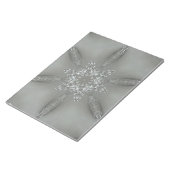 Antiek Zilvergrijs Decoratief Kaleidoscopisch Star Notitieblok (Schuin)