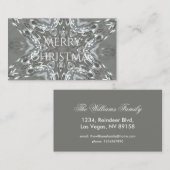 Antiek Zilvergrijs Decoratief Kaleidoscopisch Star Visitekaartje (Voorkant / Achterkant)