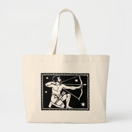 Antiek Zodiac Astrologie Boogschutter Totebag Grote Tote Bag