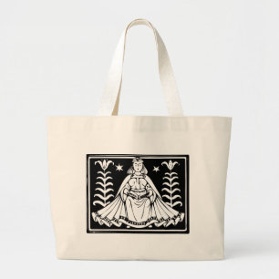 Antiek Zodiac Astrologie Maagd Totebag Grote Tote Bag