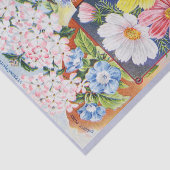 Antiek zomerbloemen Cataloguspapier Tissuepapier (Detail)