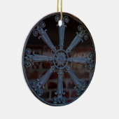 Antiek zuidelijke ruw strijkkoepel keramisch ornament (Rechts)