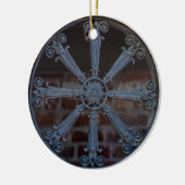 Antiek zuidelijke ruw strijkkoepel keramisch ornament (Links)