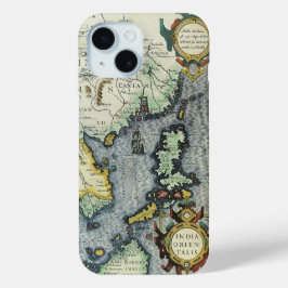 Antiek Zuidoost-Aziatische kaart door Mercator / H iPhone 15 Case
