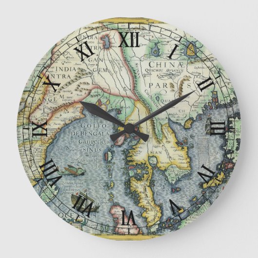 Antiek Zuidoost-Aziatische kaart door Mercator / H Grote Klok (Voorkant)