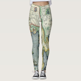 Antiek Zuidoost-Aziatische kaart door Mercator / H Leggings