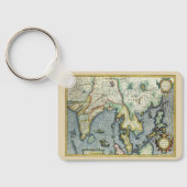 Antiek Zuidoost-Aziatische kaart door Mercator / H Sleutelhanger (Achterkant)